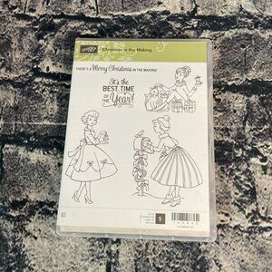 Stampin’ Up CHRISTMAS IN THE MAKING 5pc Stamp 144845